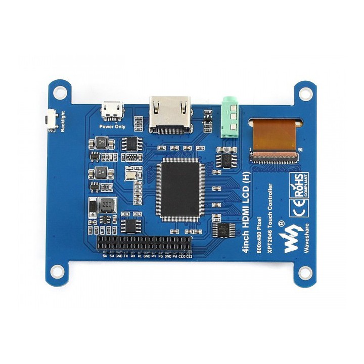 4" IPS HDMI дисплей сенсорный Waveshare (H)