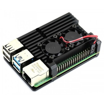 Алюминиевый корпус с кулером для Raspberry Pi 4