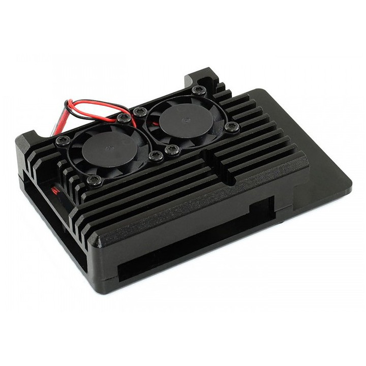 Алюминиевый корпус с кулером для Raspberry Pi 4