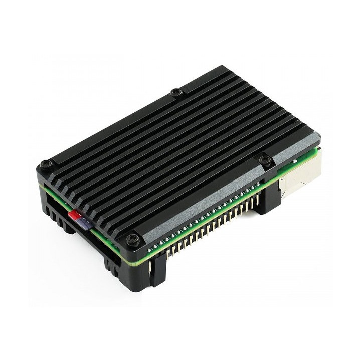 Алюминиевый корпус с кулером для Raspberry Pi 4
