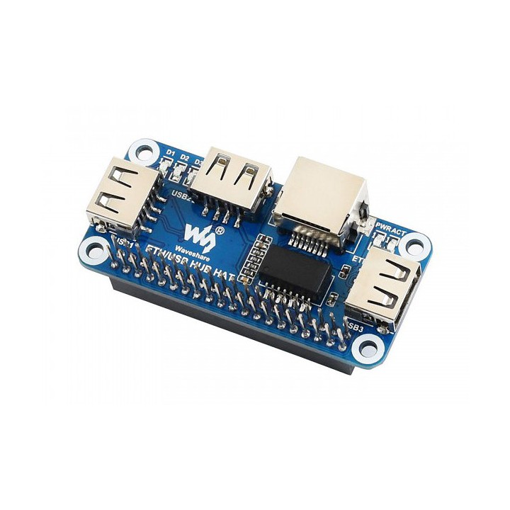 Ethernet / USB HUB HAT для Raspberry Pi