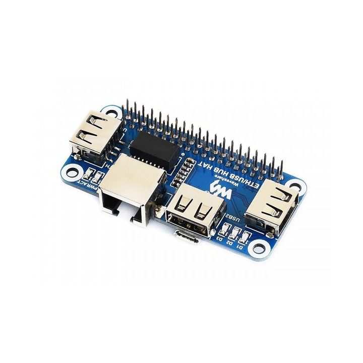 Ethernet / USB HUB HAT для Raspberry Pi
