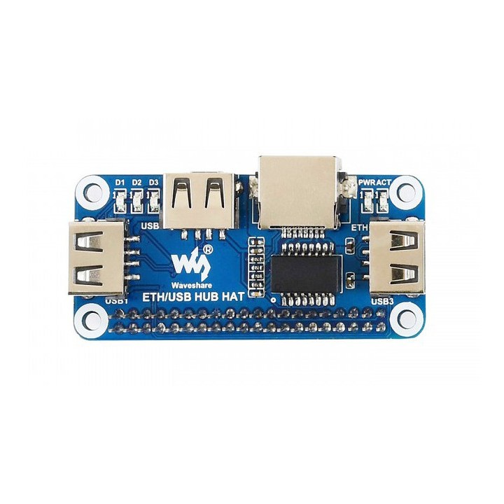Ethernet / USB HUB HAT для Raspberry Pi