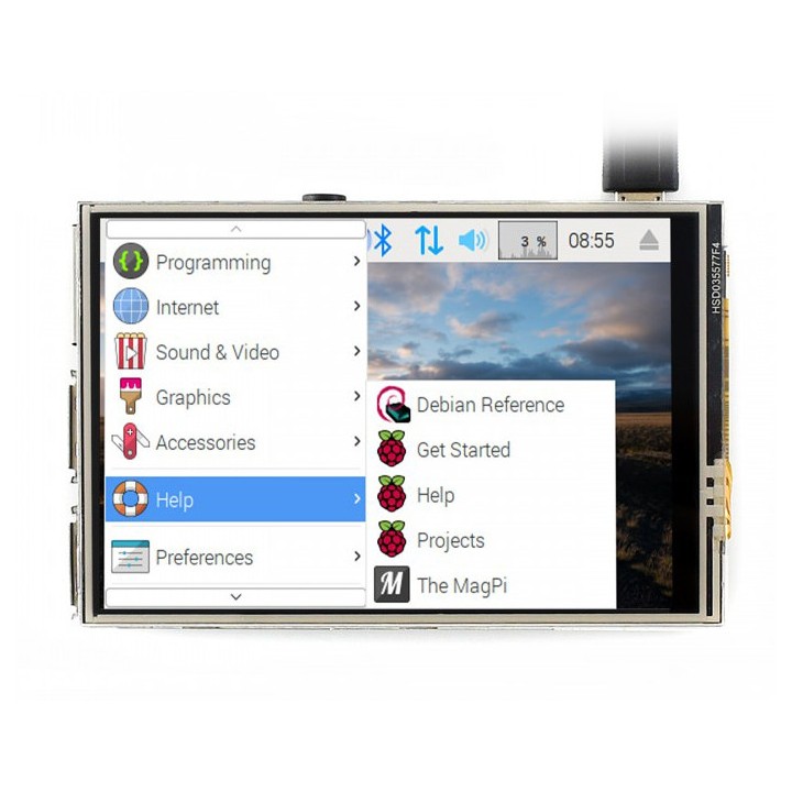 Дисплей WaveShare 3.5' 125MHz High-Speed SPI