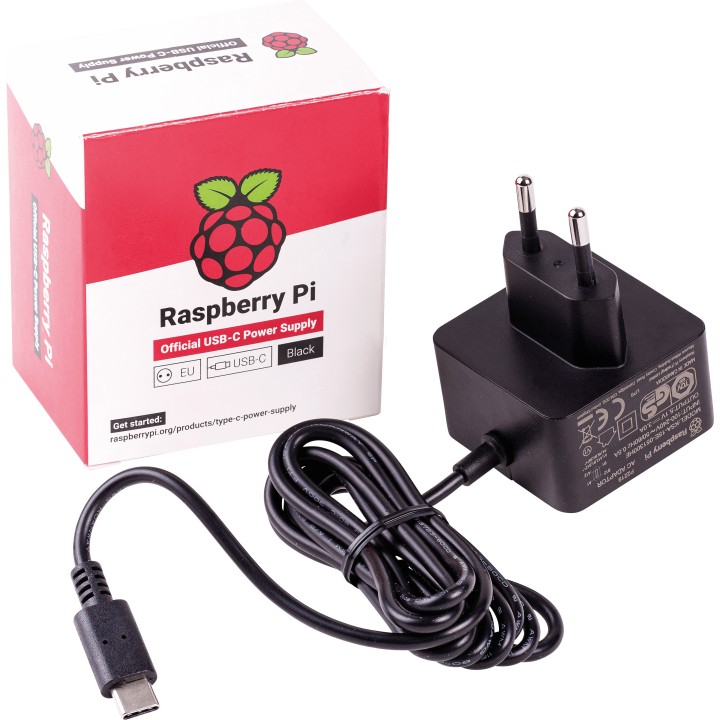 Официальный блок питания для RPi 4 5V3A USB Type-C