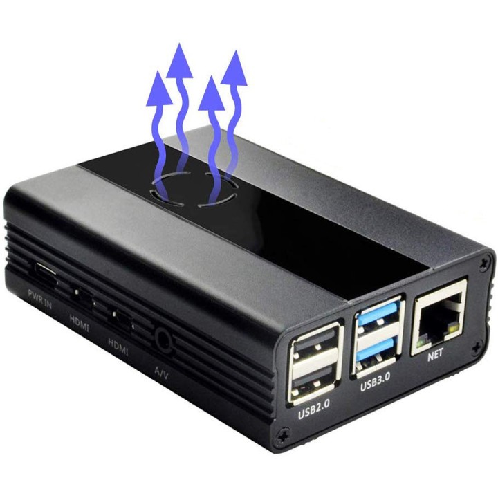 Металлический корпус для RPi 4 Eleduino black