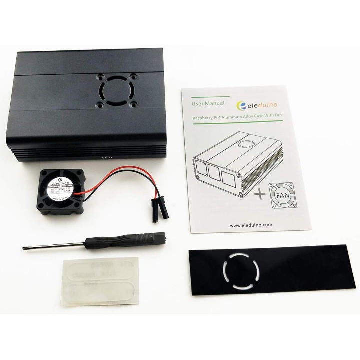 Металлический корпус для RPi 4 Eleduino black
