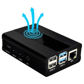 Металлический корпус для RPi 4 Eleduino black