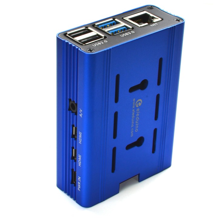 Металлический корпус для RPi 4 Eleduino blue