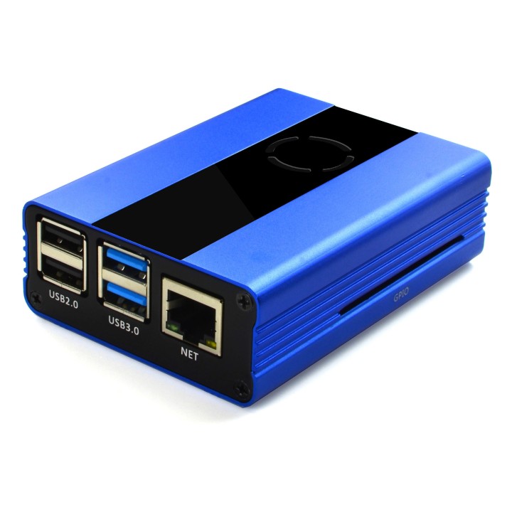 Металлический корпус для RPi 4 Eleduino blue