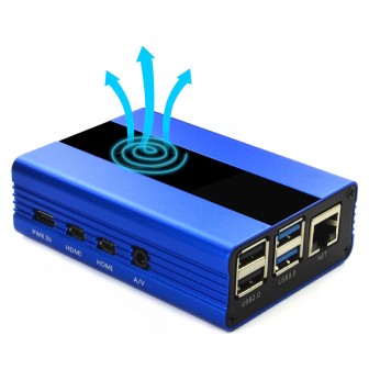 Металлический корпус для RPi 4 Eleduino blue
