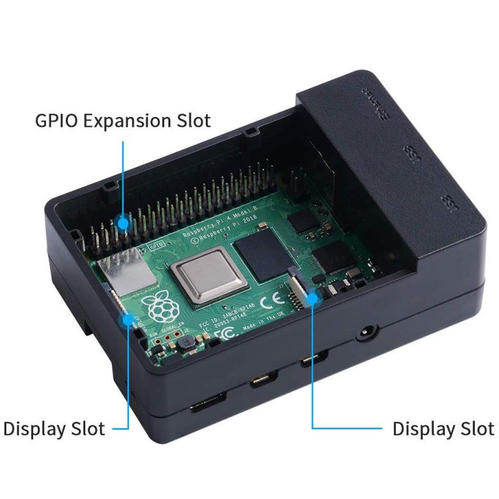 Корпус для Raspberry Pi 4 с охлаждением 52pi black