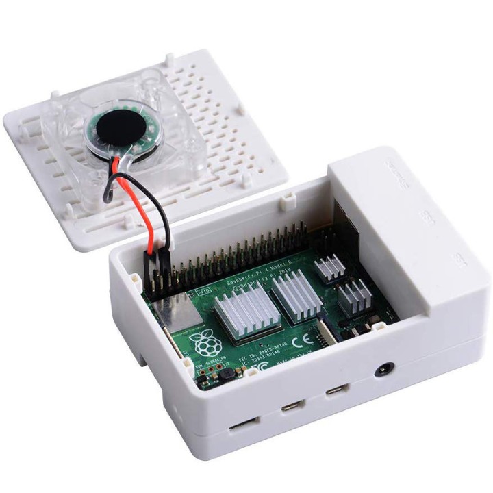 Корпус для Raspberry Pi 4 с охлаждением 52pi white