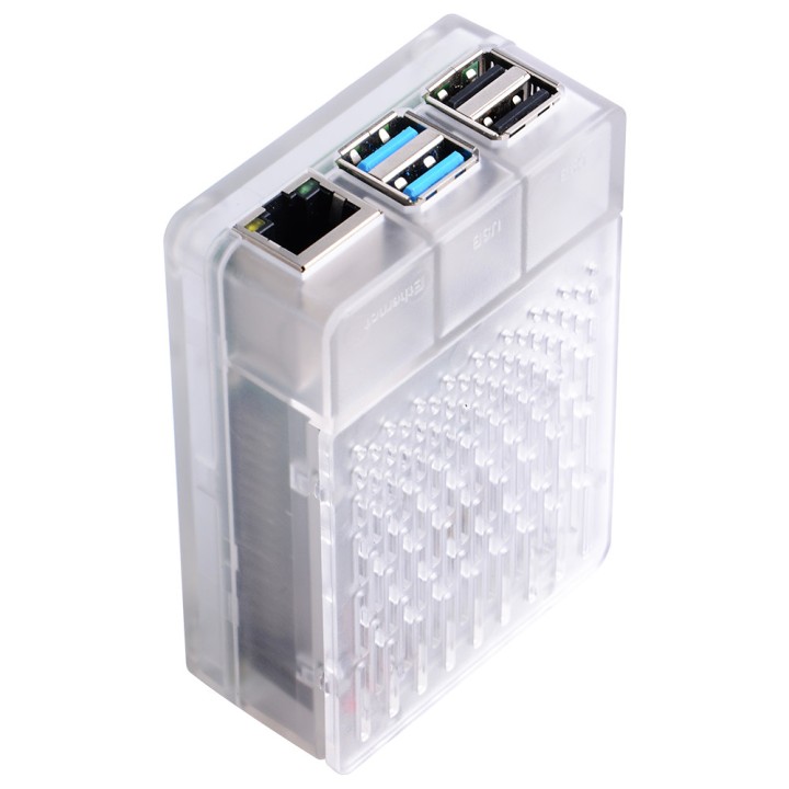 Корпус для Raspberry Pi 4 с охлаждением 52pi transparent