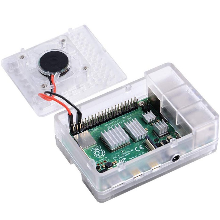 Корпус для Raspberry Pi 4 с охлаждением 52pi transparent