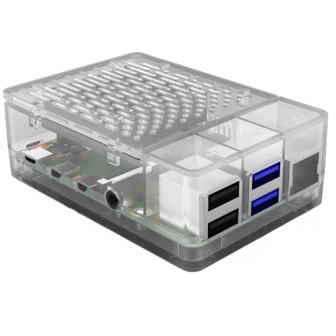 Корпус для Raspberry Pi 4 с охлаждением 52pi transparent