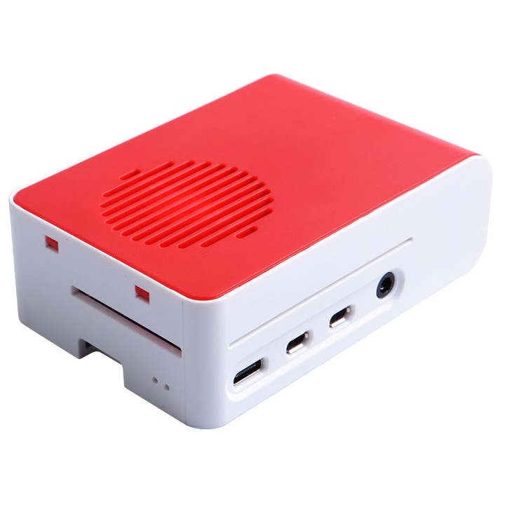 Корпус для RPi 4 с охлаждением (white+red)