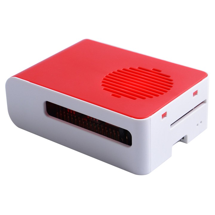 Корпус для RPi 4 с охлаждением (white+red)