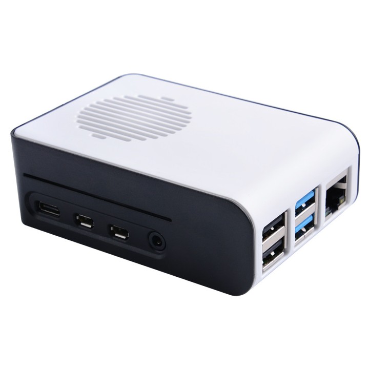 Корпус для RPi 4 с охлаждением (white+black)