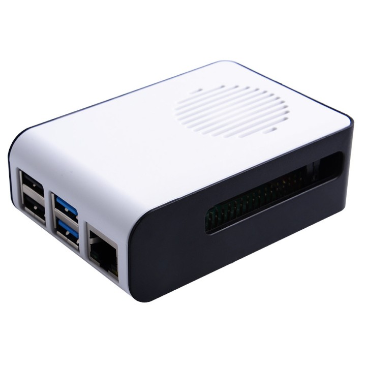 Корпус для RPi 4 с охлаждением (white+black)