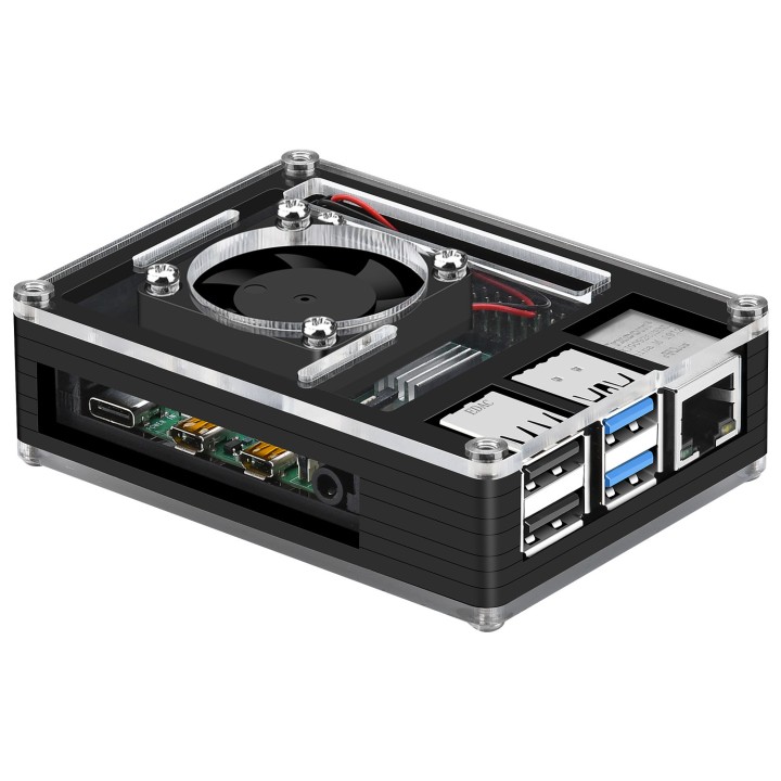 Ярусный корпус для RPi 4 с охлаждением 52pi