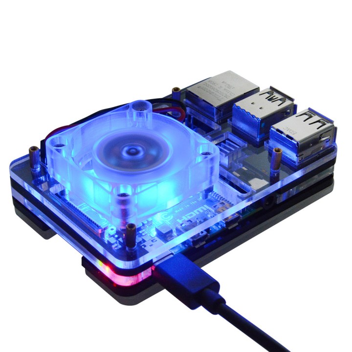 5-ти ярусный корпус для RPi 4 с охлаждением 52pi