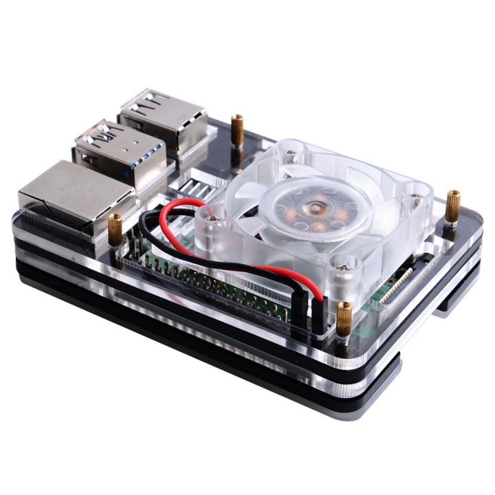 5-ти ярусный корпус для RPi 4 с охлаждением 52pi