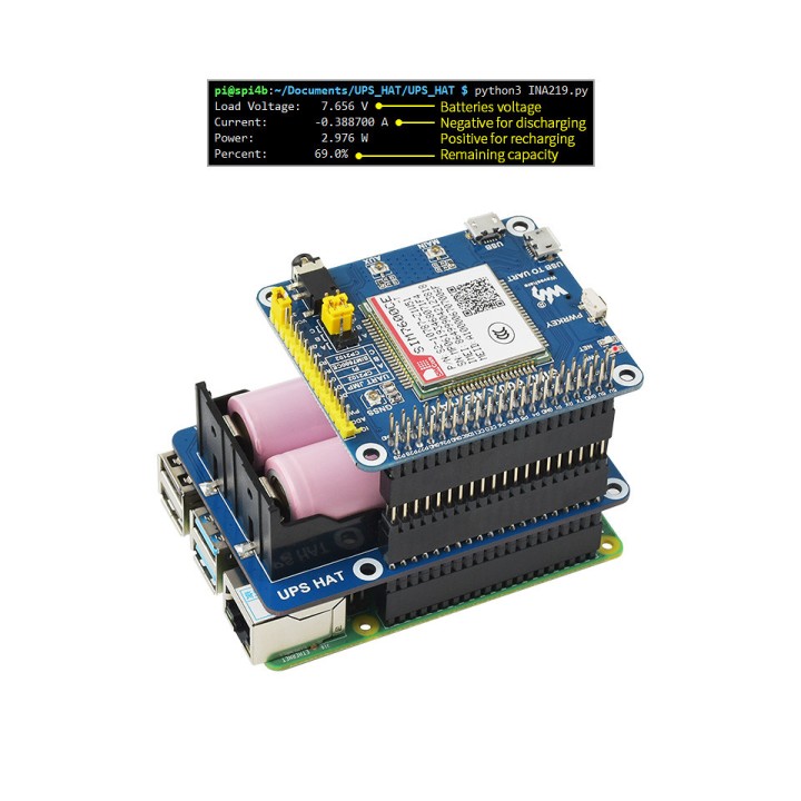 Плата расширения бесперебойного питания для Raspberry Pi