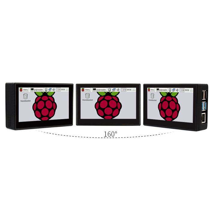 4.3' Дисплей сенсорный с корпусом WaveShare для Raspberry Pi