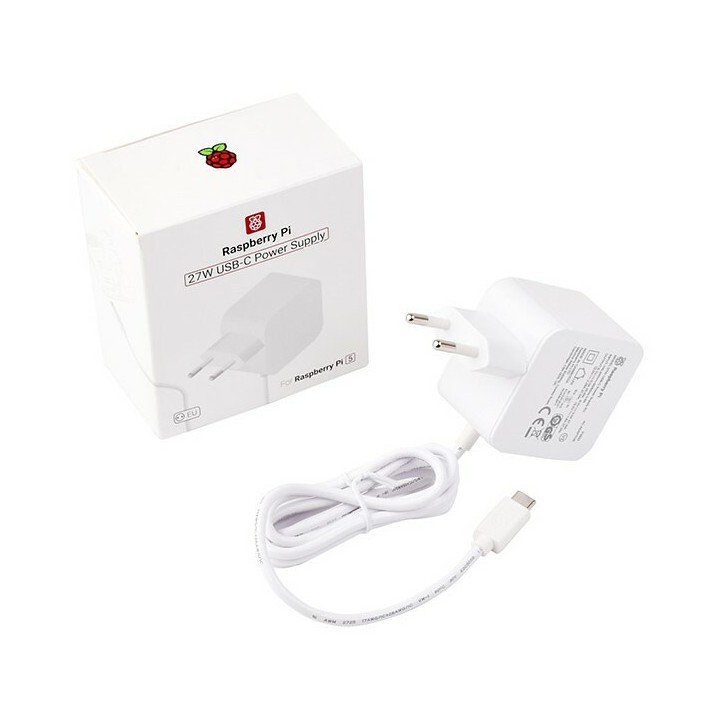 Офіційний блок живлення для RPi 5 27W USB TYPE-C