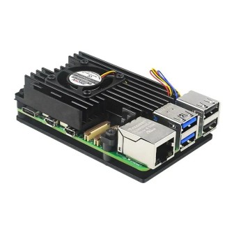 Алюмінієвий корпус з кулером  для Raspberry Pi 5