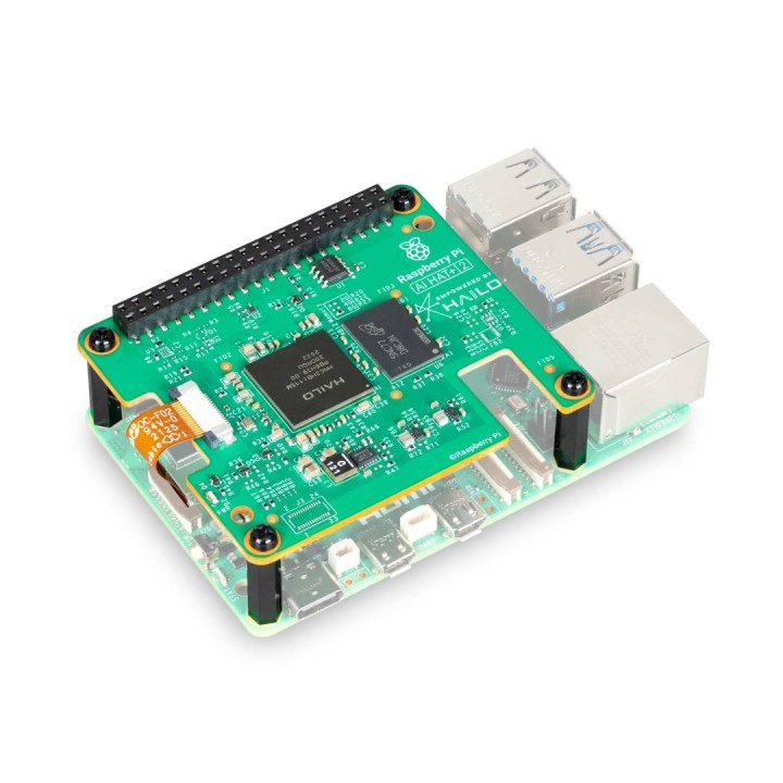 Raspberry Pi AI HAT+ 2 встановлена на Raspberry Pi 5