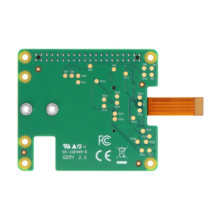 Raspberry Pi M.2 HAT+ зворотна сторона