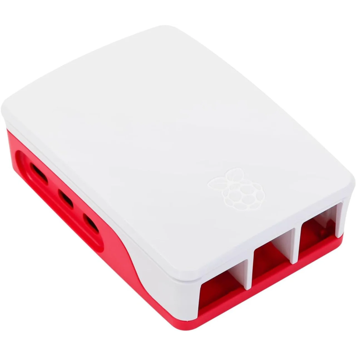 Офіційний корпус Raspberry Pi 5 SC1159 — червоно-білий корпус великим планом