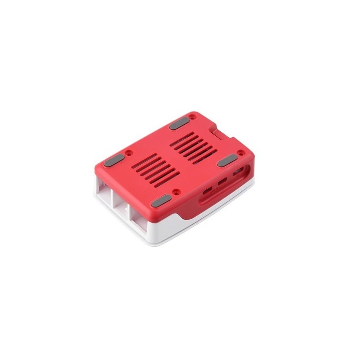 Офіційний корпус Raspberry Pi 5 SC1159 — червона основа з вентиляційними отворами
