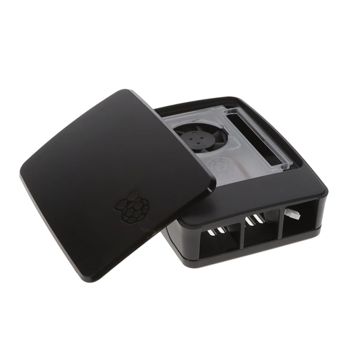 Офіційний корпус Raspberry Pi 5 SC1160 — чорно-сірий корпус із відкритою кришкою