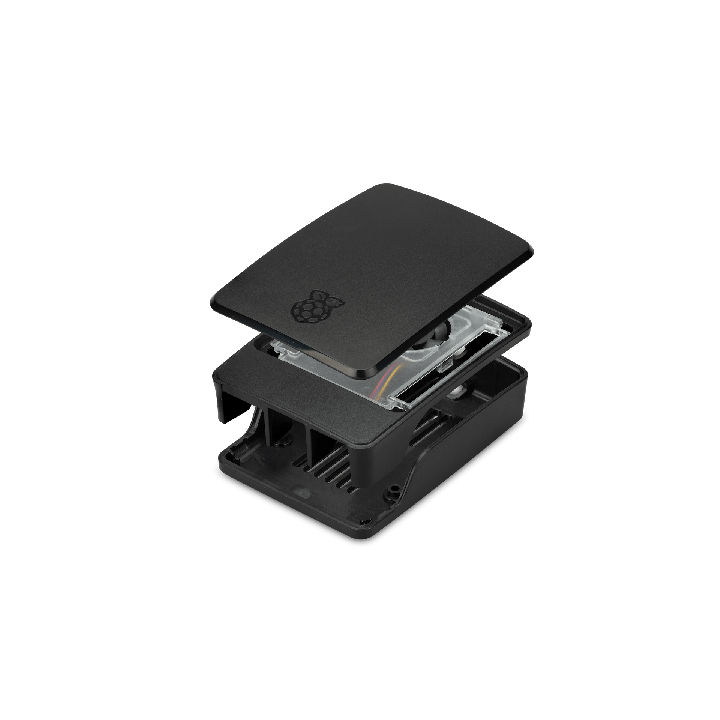 Офіційний корпус Raspberry Pi 5 SC1160 — деталі корпусу в розібраному вигляді