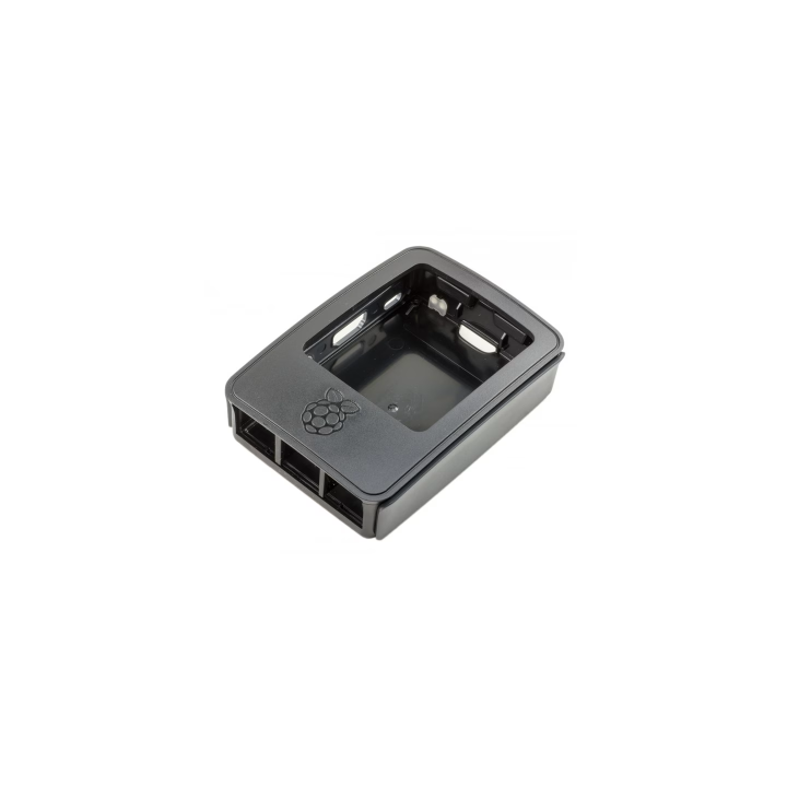 Чорно-сірий корпус Raspberry Pi 3, нижня частина