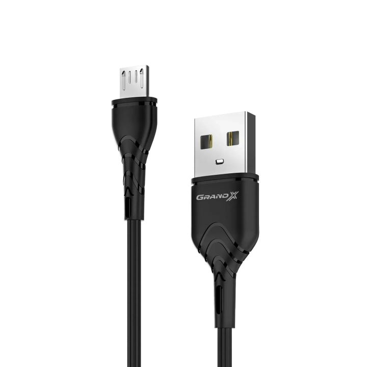 Кабель Grand-X PM-03B USB-A/micro-USB 1 м, чорний