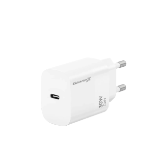 Зарядний пристрій Grand-X CH-390W USB-C, білий