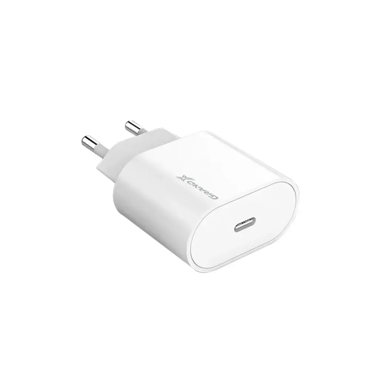 Зарядний пристрій Grand-X CH-770W USB-C, білий