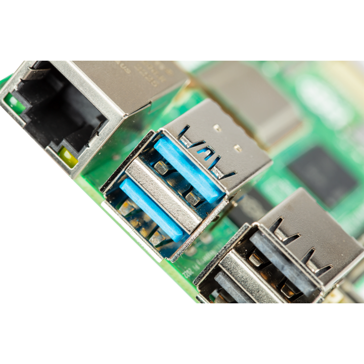Порти USB 3.0 та USB 2.0 Raspberry Pi 5
