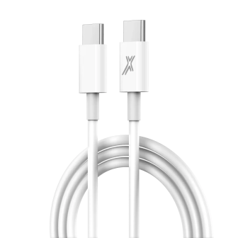 Кабель Grand-X CC-03W USB-C/USB-C 1 м, білий
