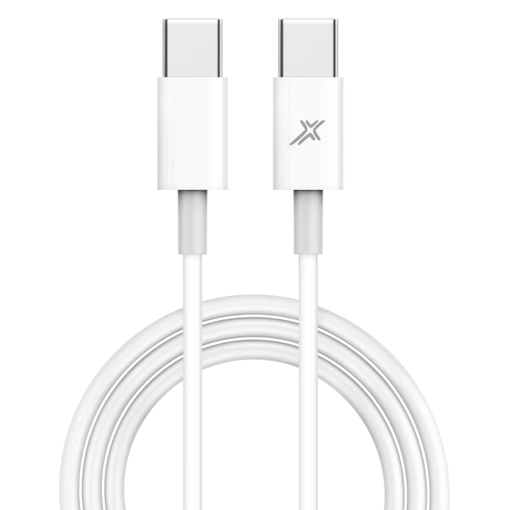 Кабель Grand-X CC-03W USB-C/USB-C 1 м, білий