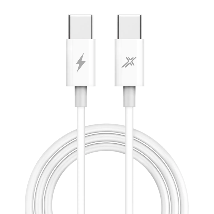 Кабель Grand-X CC-07 USB-C/USB-C 1 м, білий