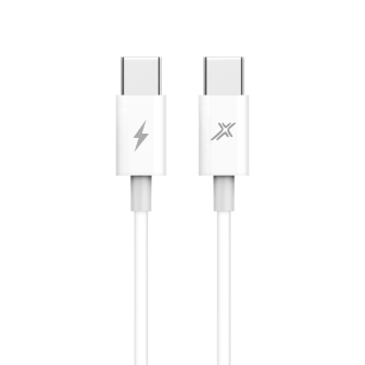 Конектори USB-C кабелю Grand-X CC-07, білий