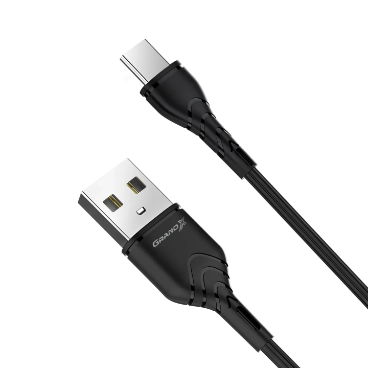 Кабель Grand-X PC-03 USB-A - USB-C 1 м 3 А, чорний