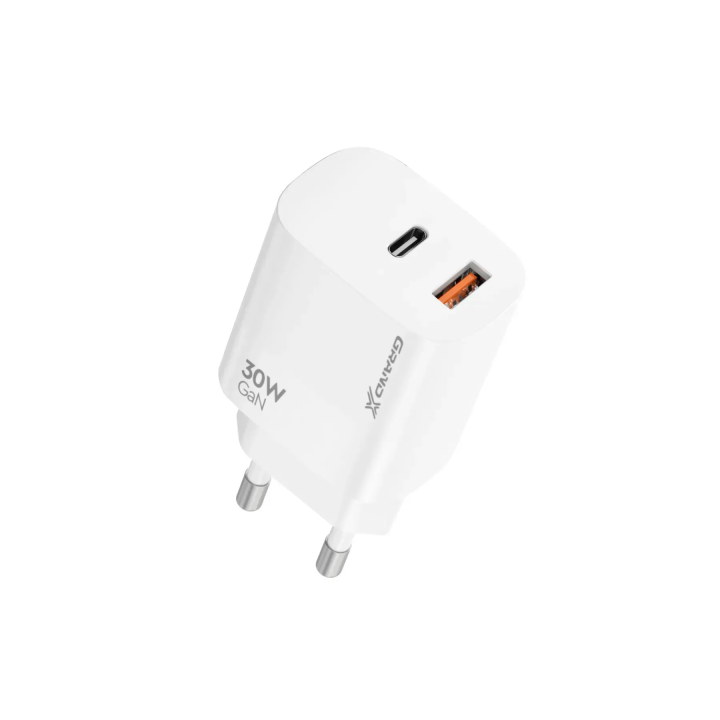 Порти USB-C та USB-A зарядного пристрою Grand-X CH-360W