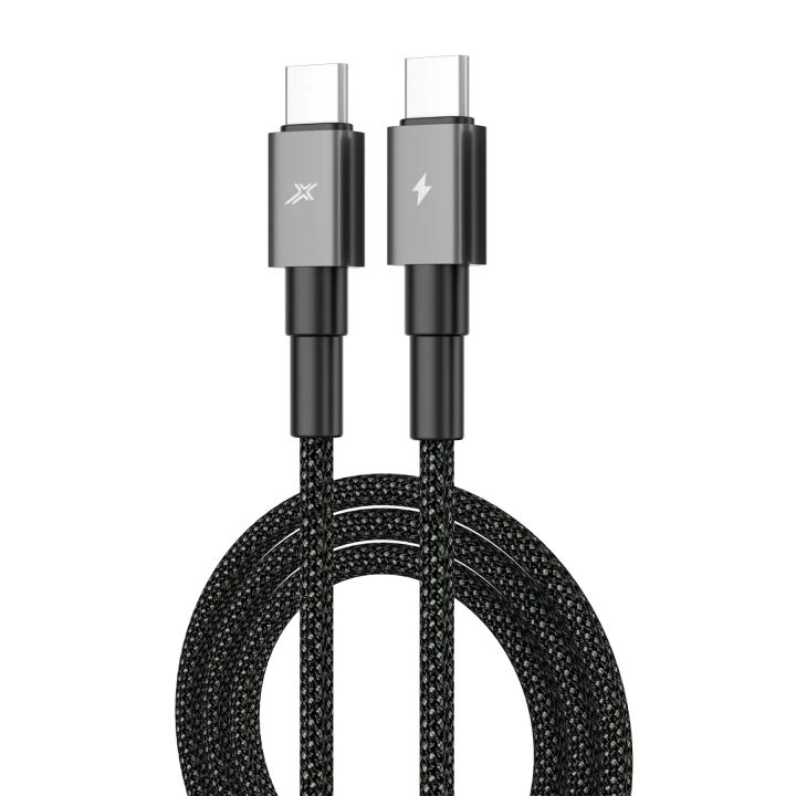Конектори USB-C кабелю Grand-X CC-08B, вигляд з іншого боку