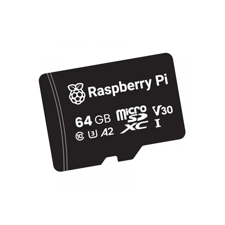 Карта пам’яті Raspberry Pi microSDXC 64 ГБ A2, вигляд спереду